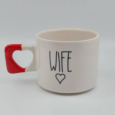 WİFE-KALP KUPA - KIRMIZI SAP - 1