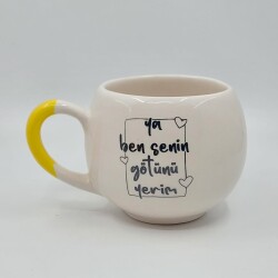 YA BEN SENİN GÖTÜNÜ YERİM-BALON KUPA - SARI SAP - 