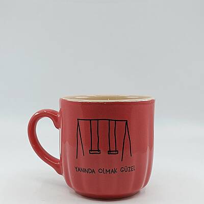 YANINDA OLMAK GÜZEL-AURA KUPA - PEMBE GÖVDE PEMBE SAP - 1