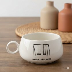 YANINDA OLMAK GÜZEL-LUNA KUPA - TRANSPARAN - 