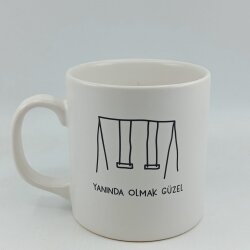 YANINDA OLMAK GÜZEL-SİLİNDİR KUPA - TRANSPARAN - 