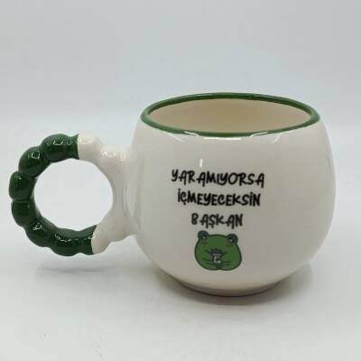 YARAMIYORSA İÇMEYECEKSİN-PUF KUPA - YEŞİL SAP YEŞİL TURNET - 1