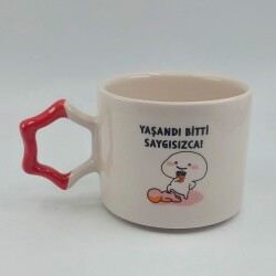 YAŞANDI BİTTİ SAYGISIZCA-YILDIZ KUPA - KIRMIZI SAP - 