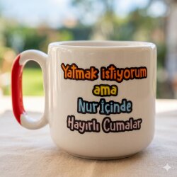 YATMAK İSTİYORUM AMA-ARYA ÇAY FİNCANI - KIRMIZI SAP - 