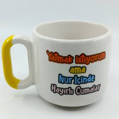 YATMAK İSTİYORUM AMA-ARYA ÇAY FİNCANI - SARI SAP - 1
