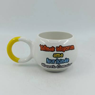 YATMAK İSTİYORUM AMA-BALONCUK KUPA - SARI SAP - 1