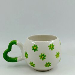 YEŞİL ÇİÇEKLER - 3D-AMOUR KUPA - 3D - 