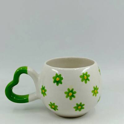 YEŞİL ÇİÇEKLER - 3D-AMOUR KUPA - 3D - 1