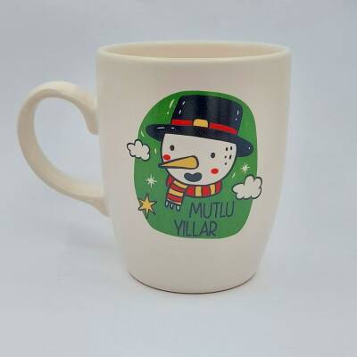 YEŞİL FON KARDANADAM MUTLU YILLAR-OVAL KUPA - TRANSPARAN SAP - 1