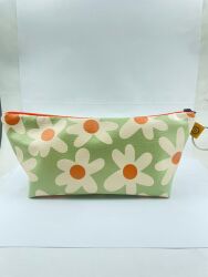 YEŞİL PAPATYA-MAKYAJ ÇANTASI - TEKLİ - 
