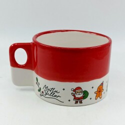 YILBAŞI İKONLARI MUTLU YILLAR SARMAL-POLO KUPA - KIRMIZI ÜST - 