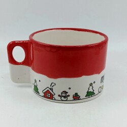 YILBAŞI IŞIKLAR MUTLU YILLAR SARMAL-POLO KUPA - KIRMIZI ÜST - 