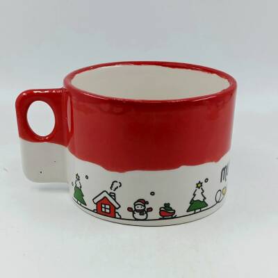 YILBAŞI IŞIKLAR MUTLU YILLAR SARMAL-POLO KUPA - KIRMIZI ÜST - 1