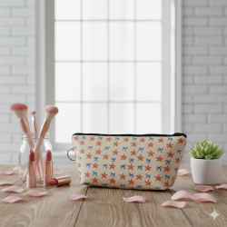 YILDIZLAR VE KURDELELER-MAKYAJ ÇANTASI - TEKLİ - 