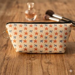 YILDIZLAR VE KURDELELER-MAKYAJ ÇANTASI - TEKLİ - 