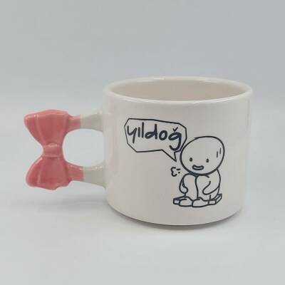 YILDOĞ-KURDELE KUPA - PEMBE SAP - 1