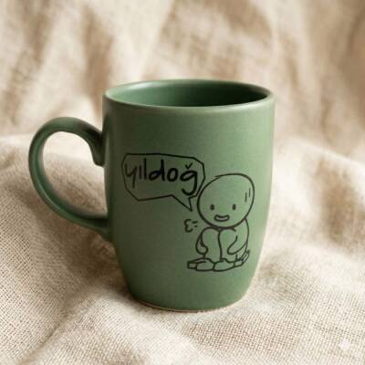 YILDOĞ-OVAL KUPA - YEŞİL SAP YEŞİL GÖVDE YEŞİL İÇ - 1