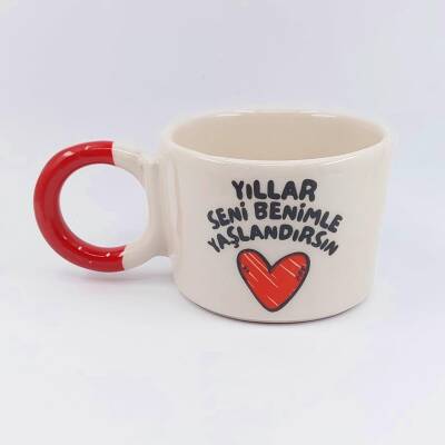YILLAR SENİ BENİMLE YAŞLAN - DÜĞÜM KUPA - KIRMIZI SAP - 1