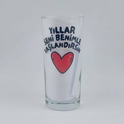YILLAR SENİ BENİMLE YAŞLAN-RAKI BARDAĞI - ŞEFFAF - 1