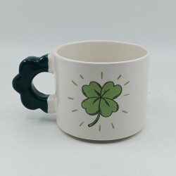 YONCA-PAPATYA KUPA - YEŞİL SAP - 