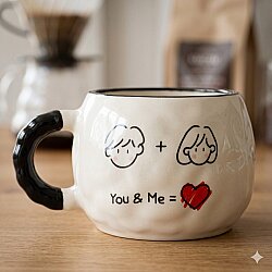 YOU & ME -TONTİK KUPA - SİYAH SAP - 