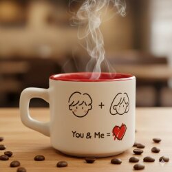 YOU & ME -VENUS KUPA - KIRMIZI İÇ - 