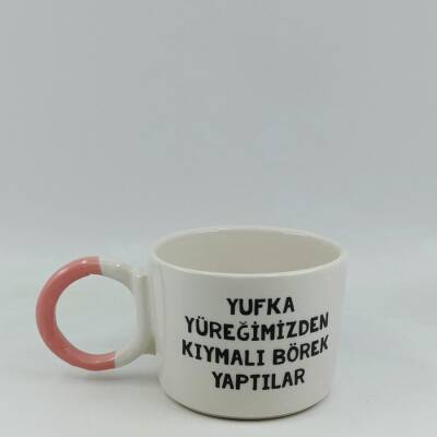 YUFKA YÜREĞİMİZDEN KIYMALI-DÜĞÜM KUPA - PEMBE SAP - 1
