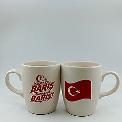 YURTTA BARIŞ DÜNYADA BARIŞ-OVAL KUPA - TRANSPARAN SAP - 